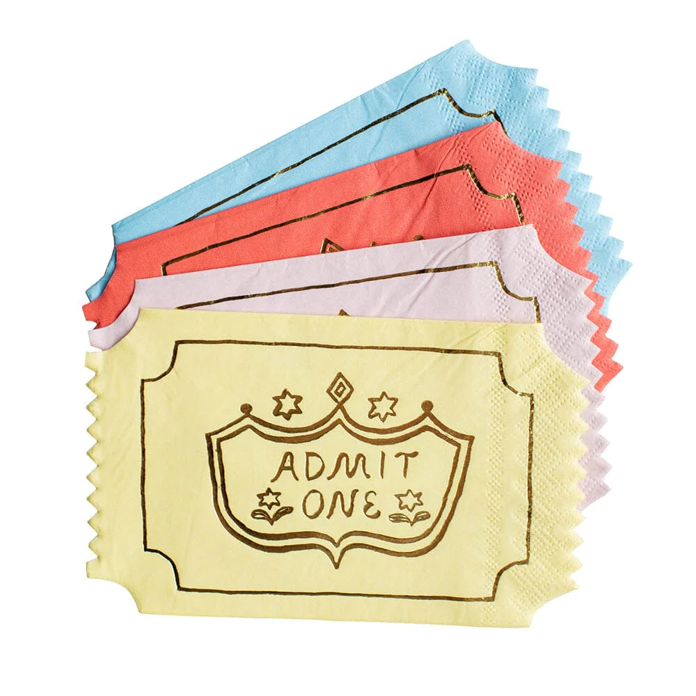 off to the fair admit one paper napkins by jollity & co.