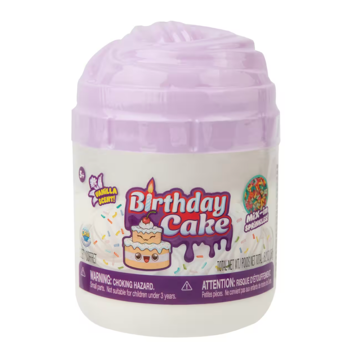 birthday cake slime for kids