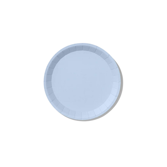 PALE BLUE SMALL PAPER PLATES