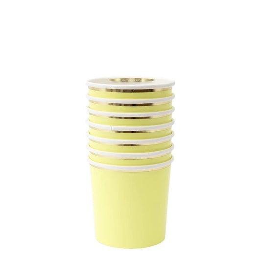 pale yellow mini cups by meri meri 