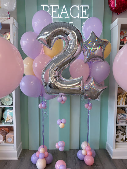 PASTEL NUMBER BALLOON BUNDLES