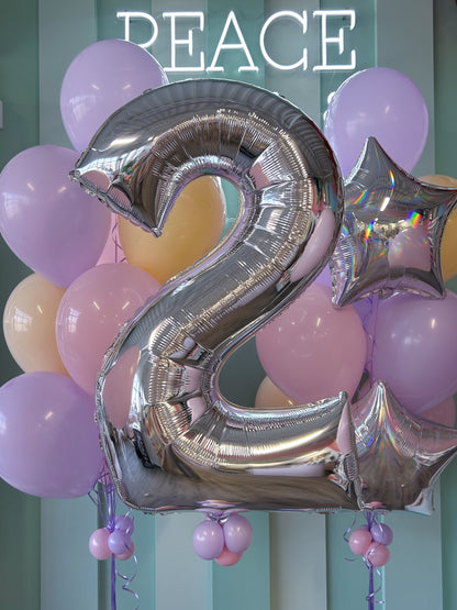 PASTEL NUMBER BALLOON BUNDLES
