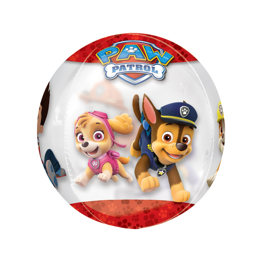 Clear paw patrol balloon with all characters 