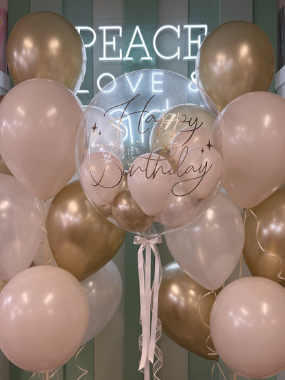 PERSONALIZED BUBBLE BALLOON + LUXE BALLOON BUNDLES