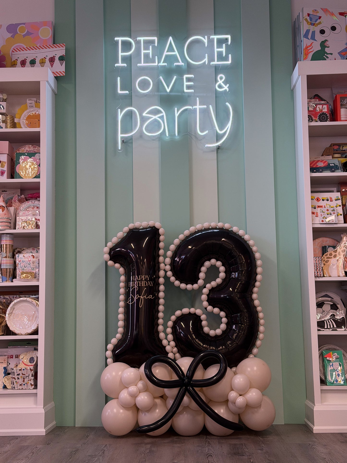 PERSONALIZED BIRTHDAY NUMBER BALLOON STRUCTURE