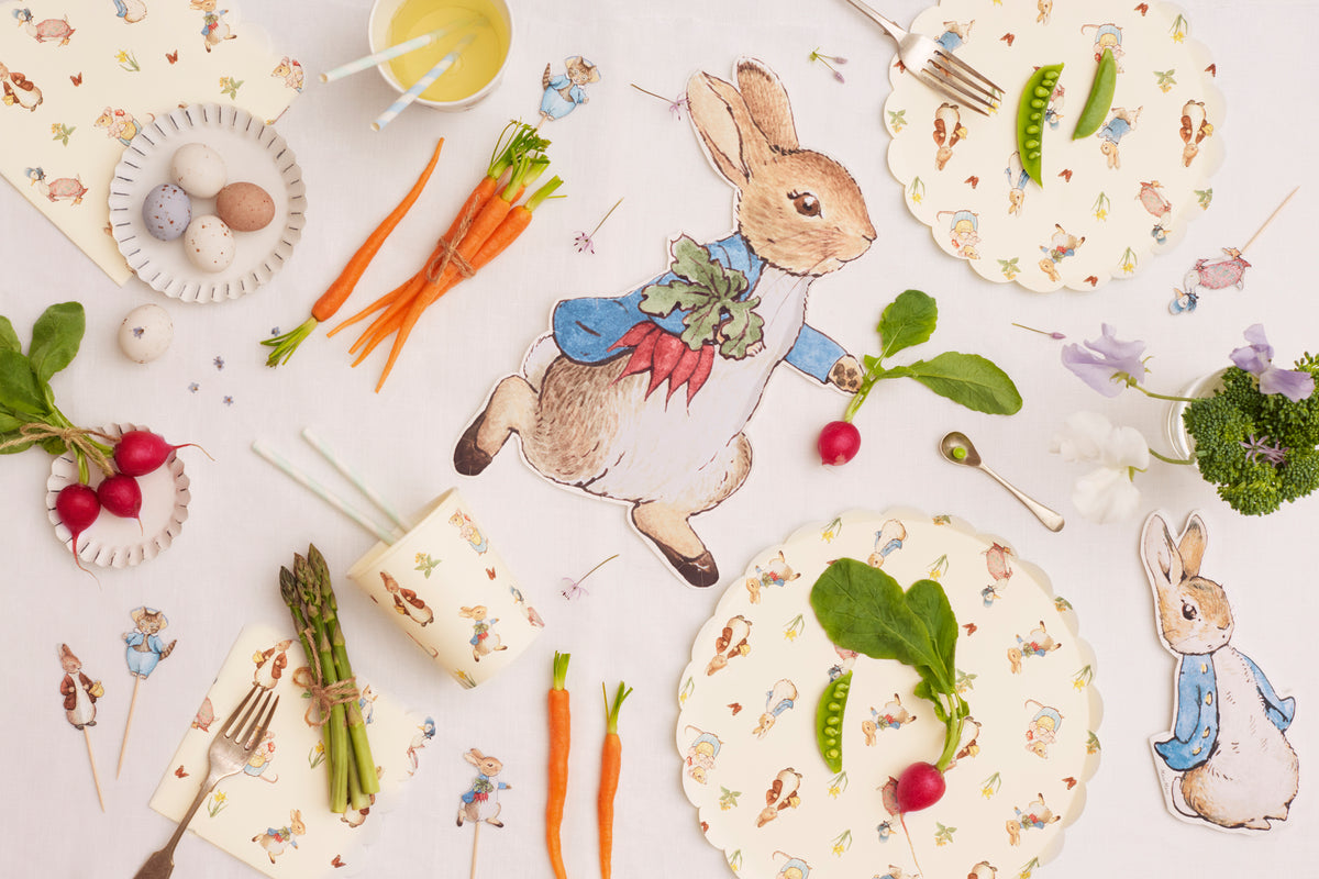 PETER RABBIT AND FRIENDS SIDE PLATES BY MERI MERI – CONFETTIMYPARTY