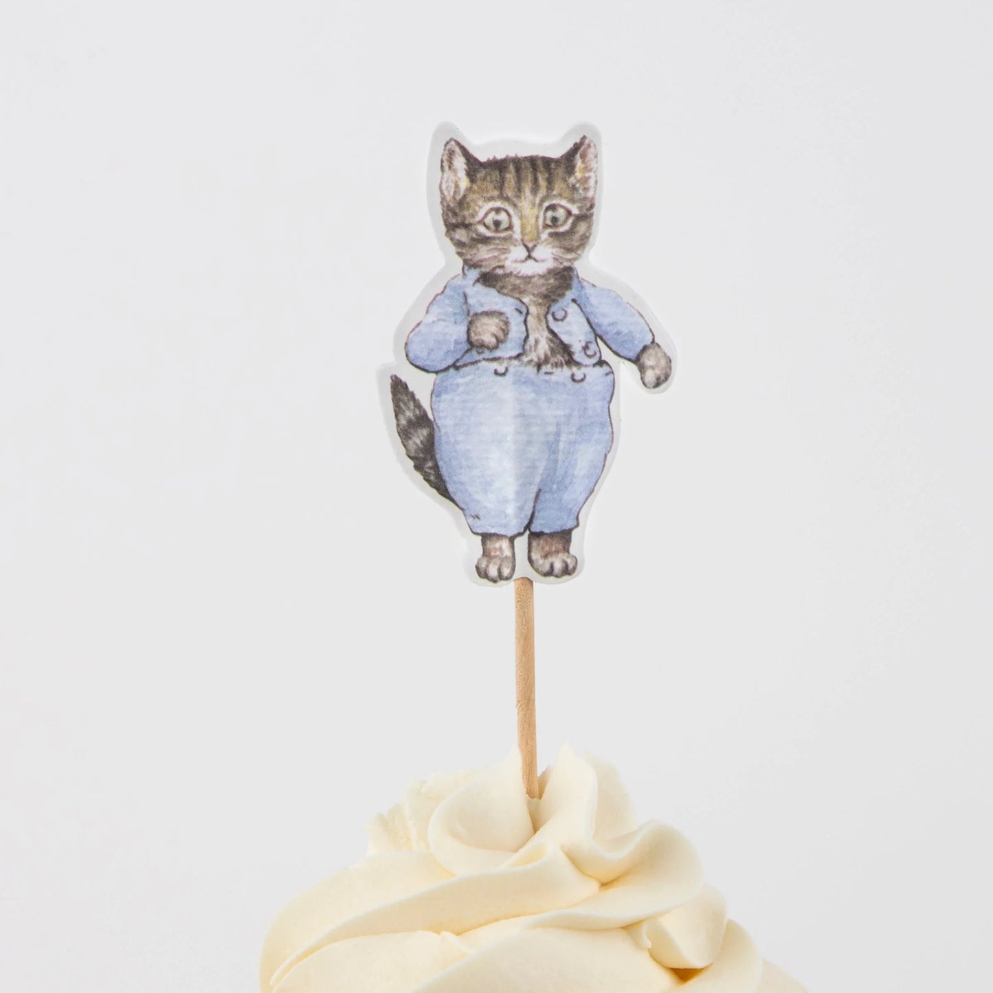 Tom the kitten from Peter Rabbit cupcake topper by Meri Meri 