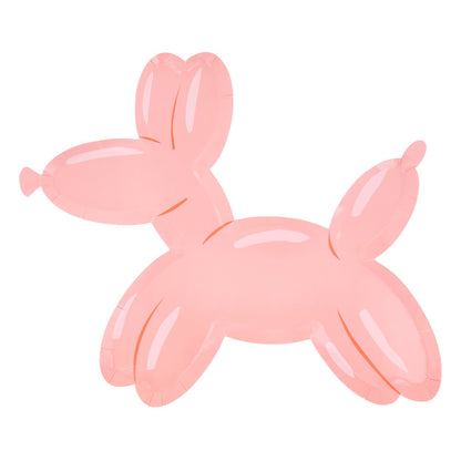 Pink balloon dog shaped paper plate by Meri Meri available at our Toronto party shop
