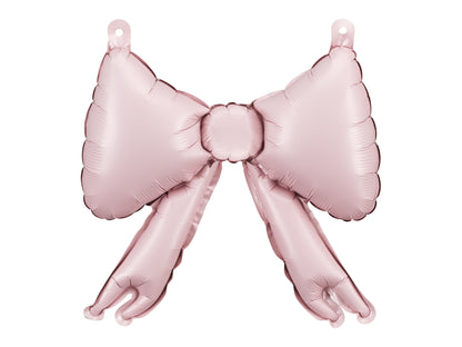 pack of 5 pink bow foil balloons 10 x 10 inches 