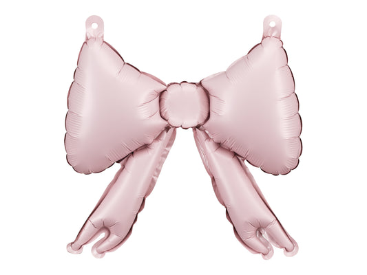 pack of 5 pink bow foil balloons 10 x 10 inches 