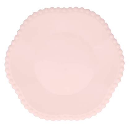 pink decorative edge compostable dinner plates - pack of 8 meri meri 