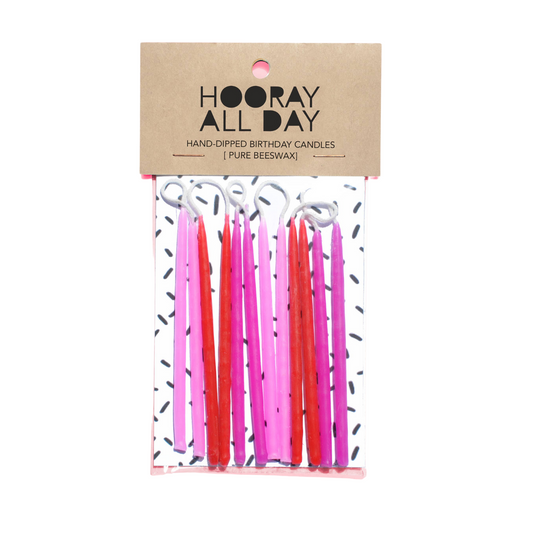 PINK HAND-DIPPED BIRTHDAY CANDLES