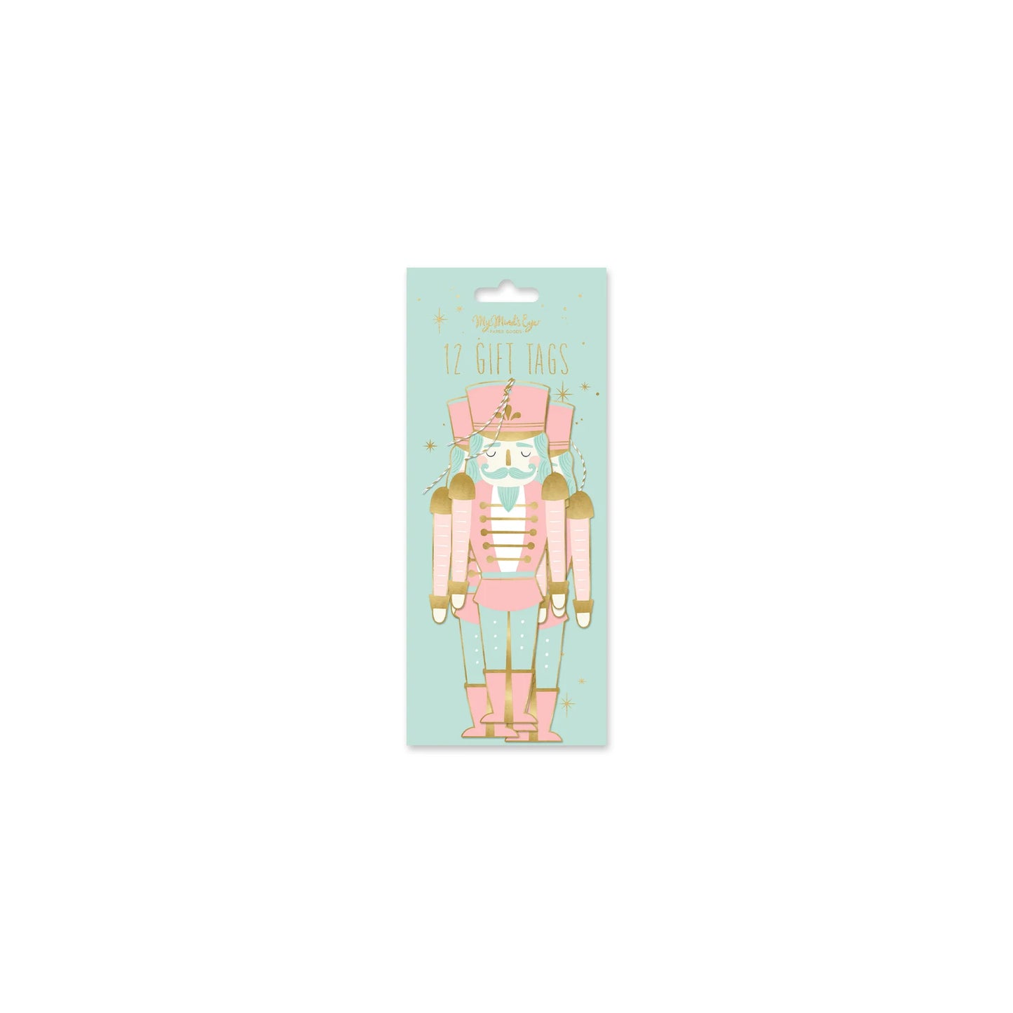 pink nutcracker gift tags