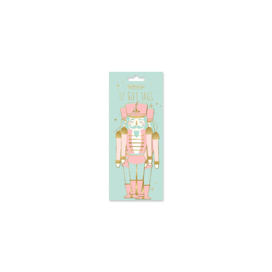 pink nutcracker gift tags