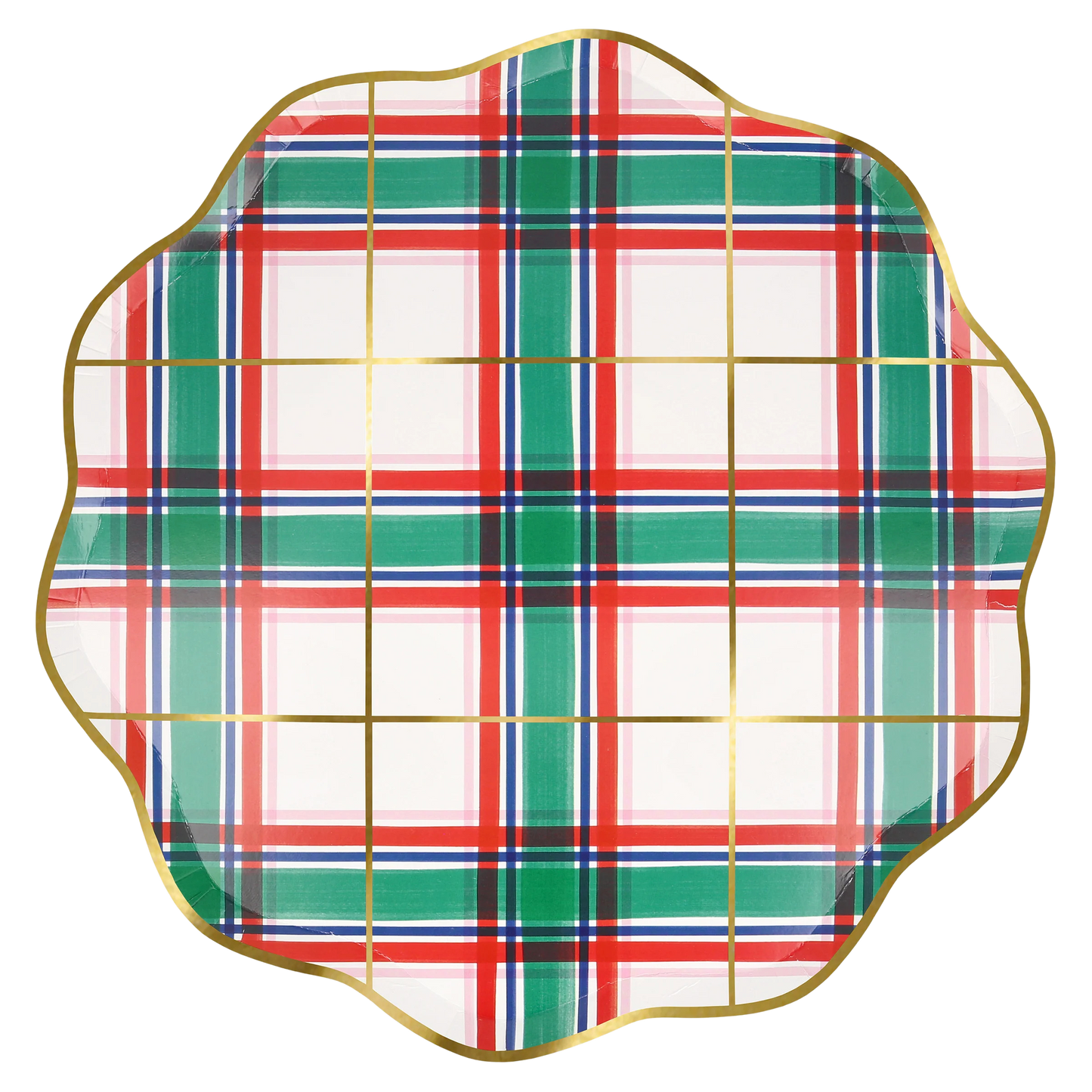 PLAID DINNER PLATES BY MERI MERI