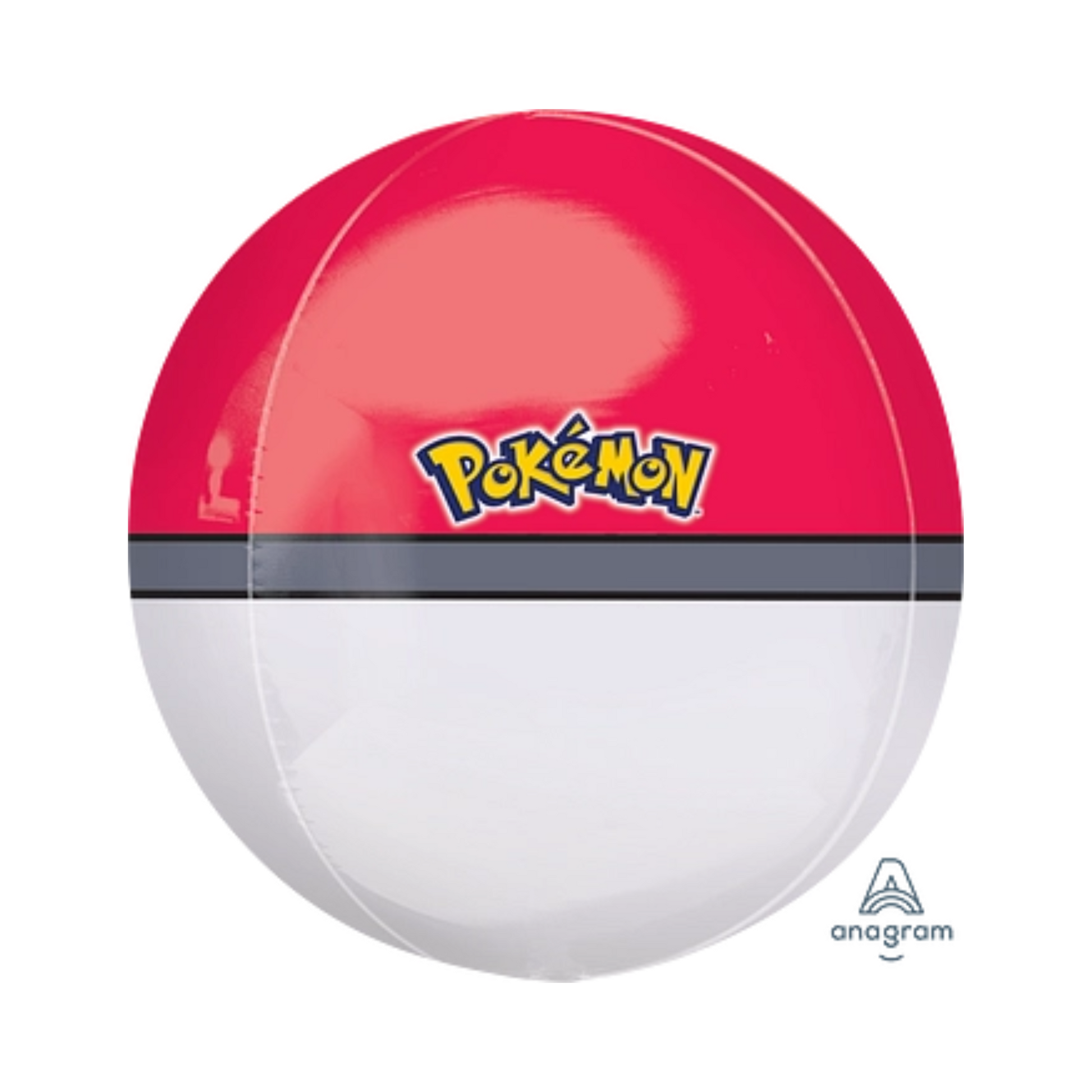 pokemon - pokeball foil round balloon