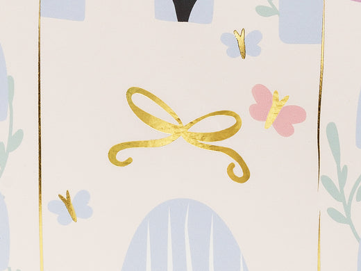 princess castle gift bag close up details
