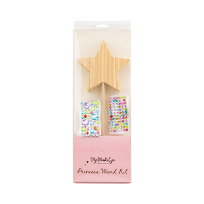 Star-shaped wooden DIY wand kit- set of 3 