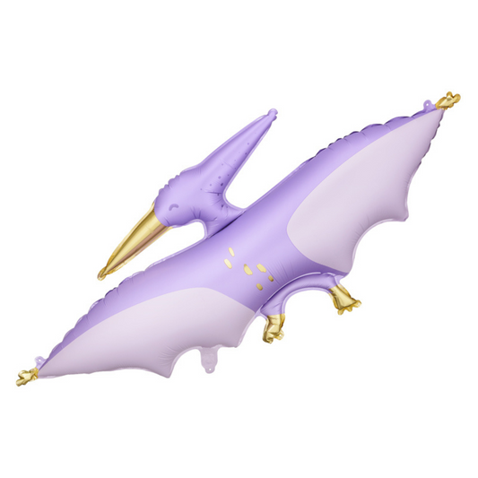 purple pterodactyl foil balloon