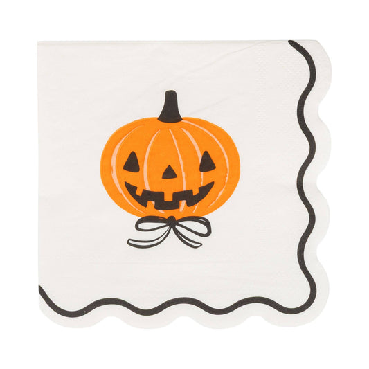 PUMPKIN BOW COCKTAIL NAPKINS