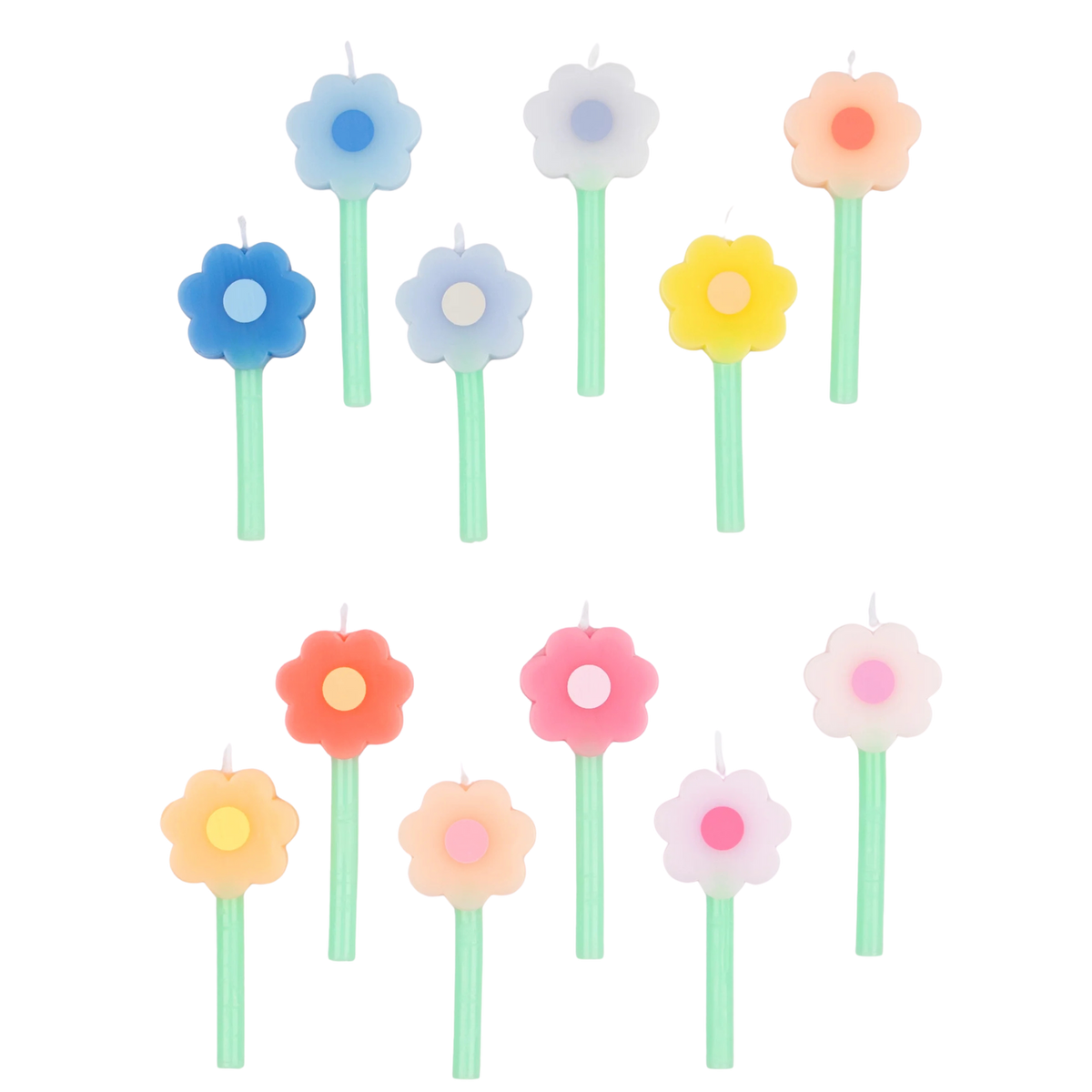 RAINBOW DAISY CANDLES BY MERI MERI