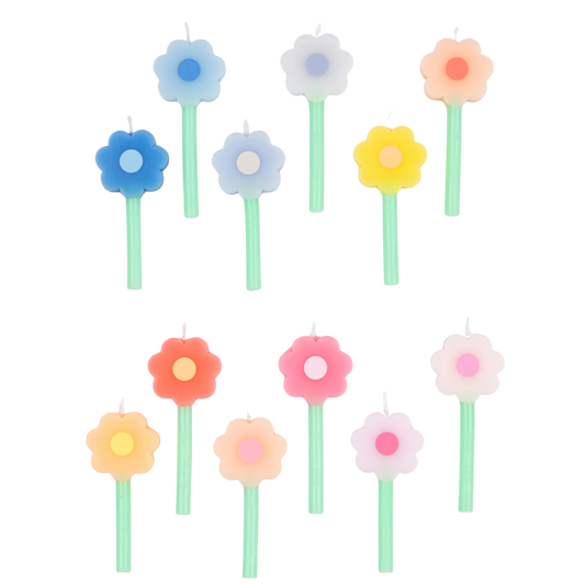 RAINBOW DAISY CANDLES BY MERI MERI