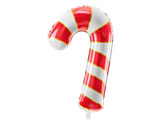 RED CANDY CANE FOIL BALLOONS