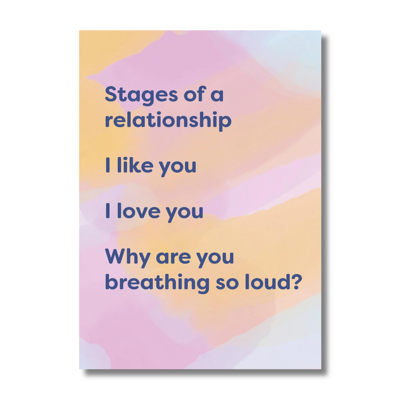 RELATIONSHIP STAGES GREETING CARD