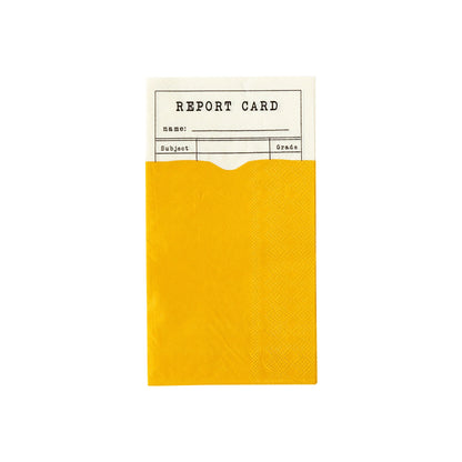 report card paper napkins