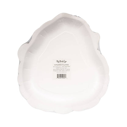 Packaged set of 8 Retro Santa paper plates, available in Toronto and shipping across Canada.