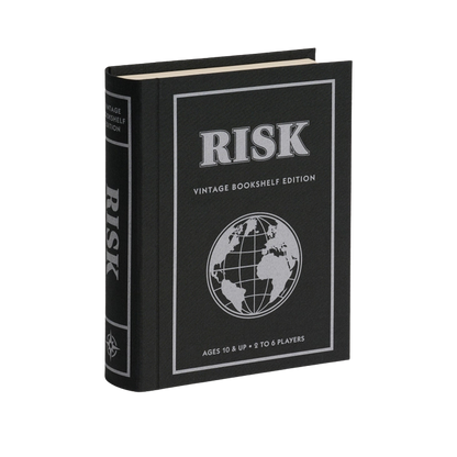 RISK Vintage Bookshelf Edition linen-wrapped book case, ideal for display and play, shipping across Canada.