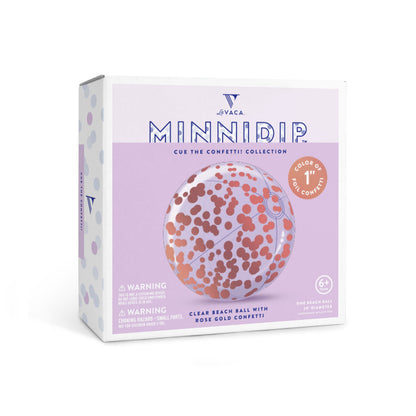 ROSE GOLD CONFETTI BEACH BALL