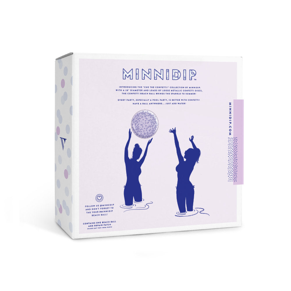 ROSE GOLD CONFETTI BEACH BALL