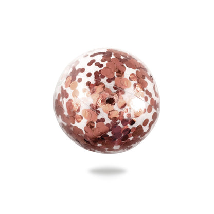 ROSE GOLD CONFETTI BEACH BALL