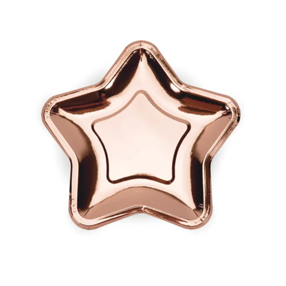 rose gold star plate