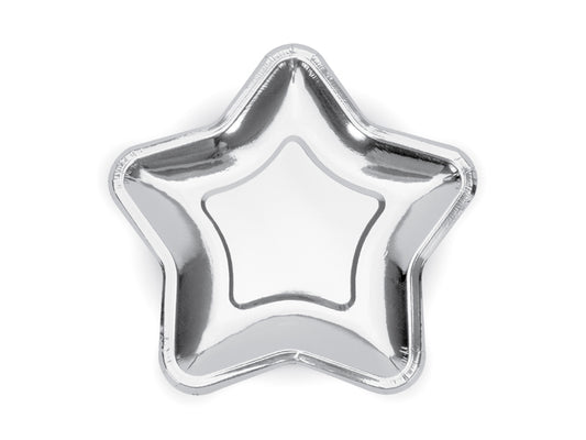 silver star paper plates