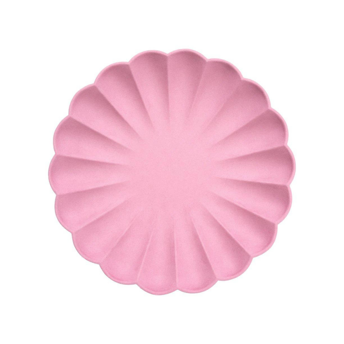 small deep pink eco friendly plates