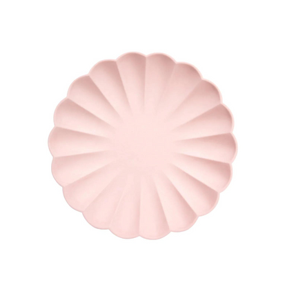 SMALL PALE PINK BAMBOO PLATES BY MERI MERI