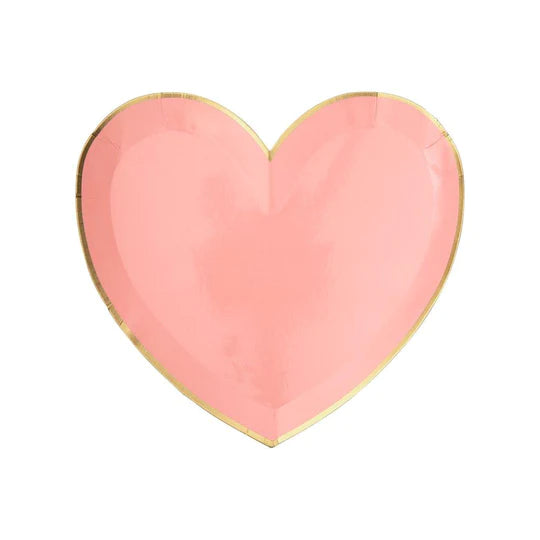 pastel pallet heart shaped plates by meri meri 