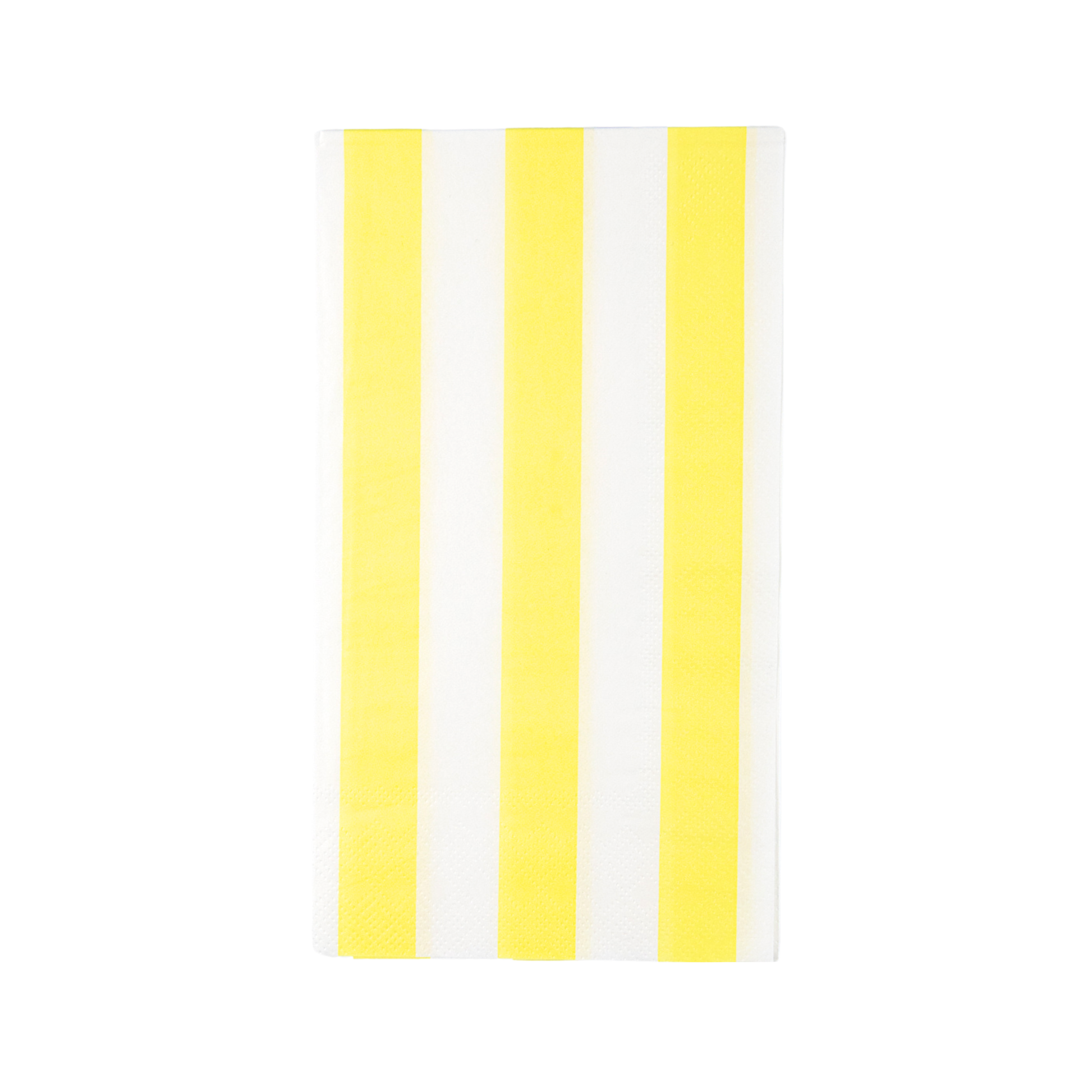 yellow stripe cabana napkins - 20 pack 