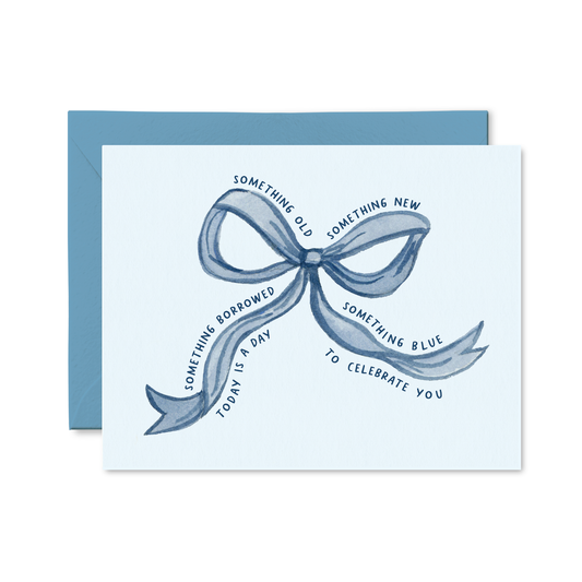 SOMETHING BLUE CELEBRATION CARD