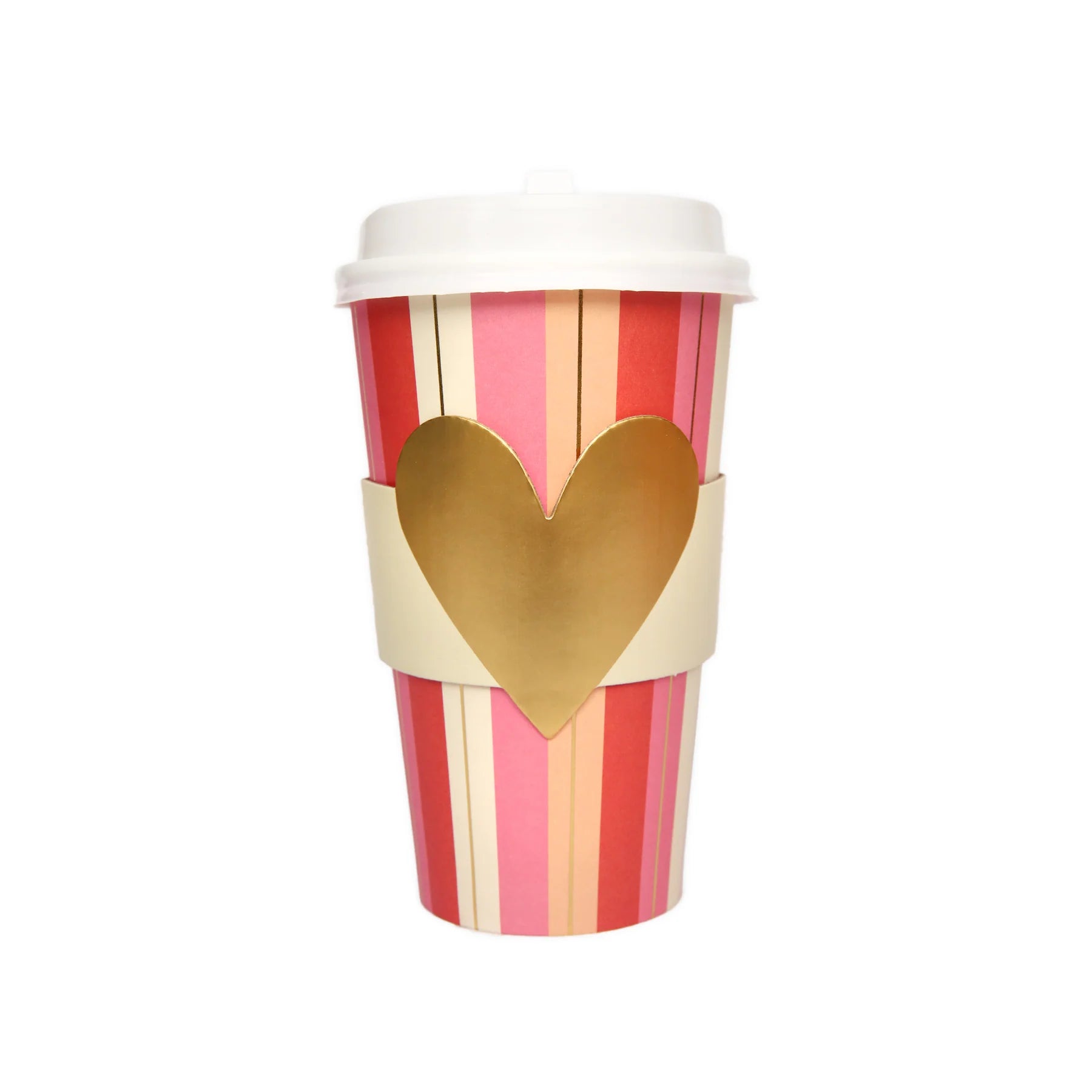 pink and gold to go cups