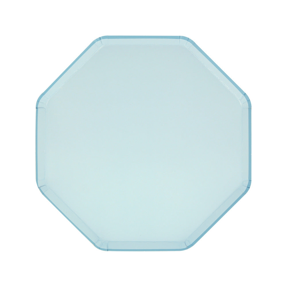 SUMMER SKY BLUE SIDE PLATES BY MERI MERI – CONFETTIMYPARTY