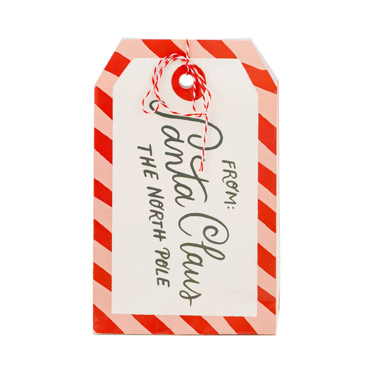 Treat Bag with Santa Claus North Pole design, available at our Toronto party shop.