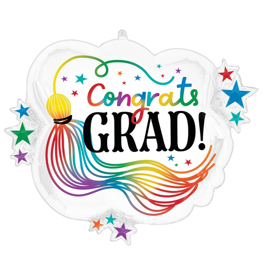 TASSEL CONGRATS GRAD FOIL BALLOON