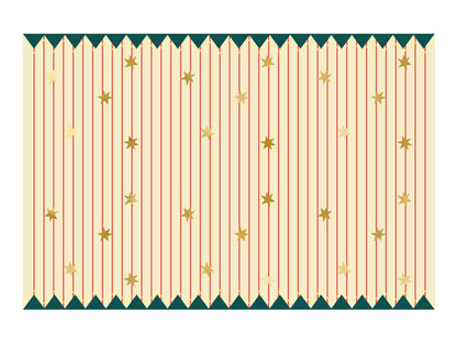 think stripes and stars paper tablecloth 