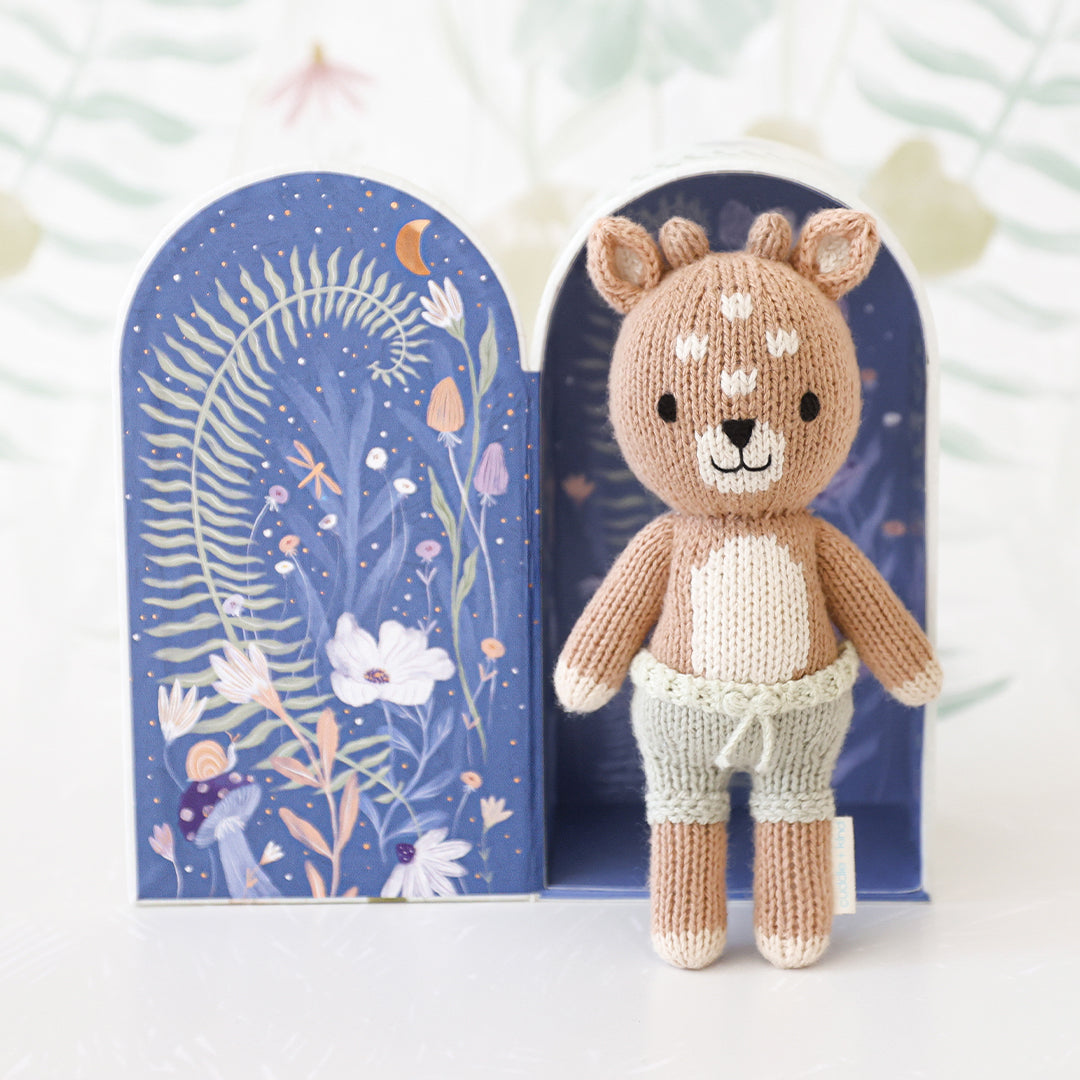 TINY ELLIOT THE FAWN BY CUDDLE + KIND