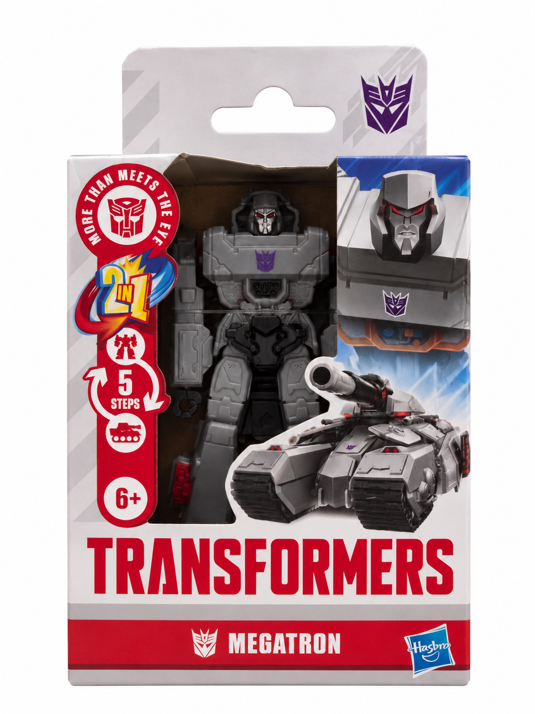 Hasbro Transformers Megatron transforming action figure in original packaging featuring grey Decepticon robot and battle tank. Pick up in Toronto + Canada-wide shipping available.