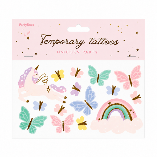 UNICORN TEMPORARY TATTOO SET