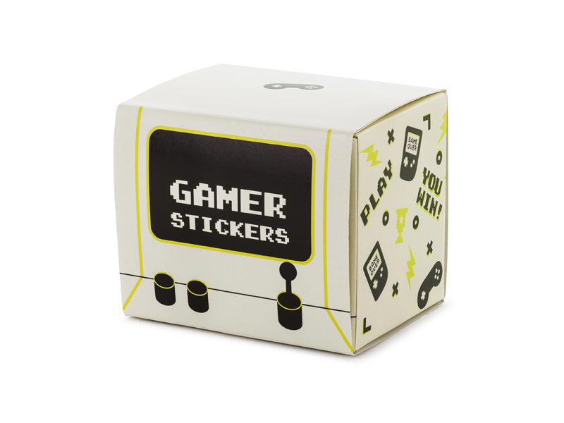 mini video game sticker box